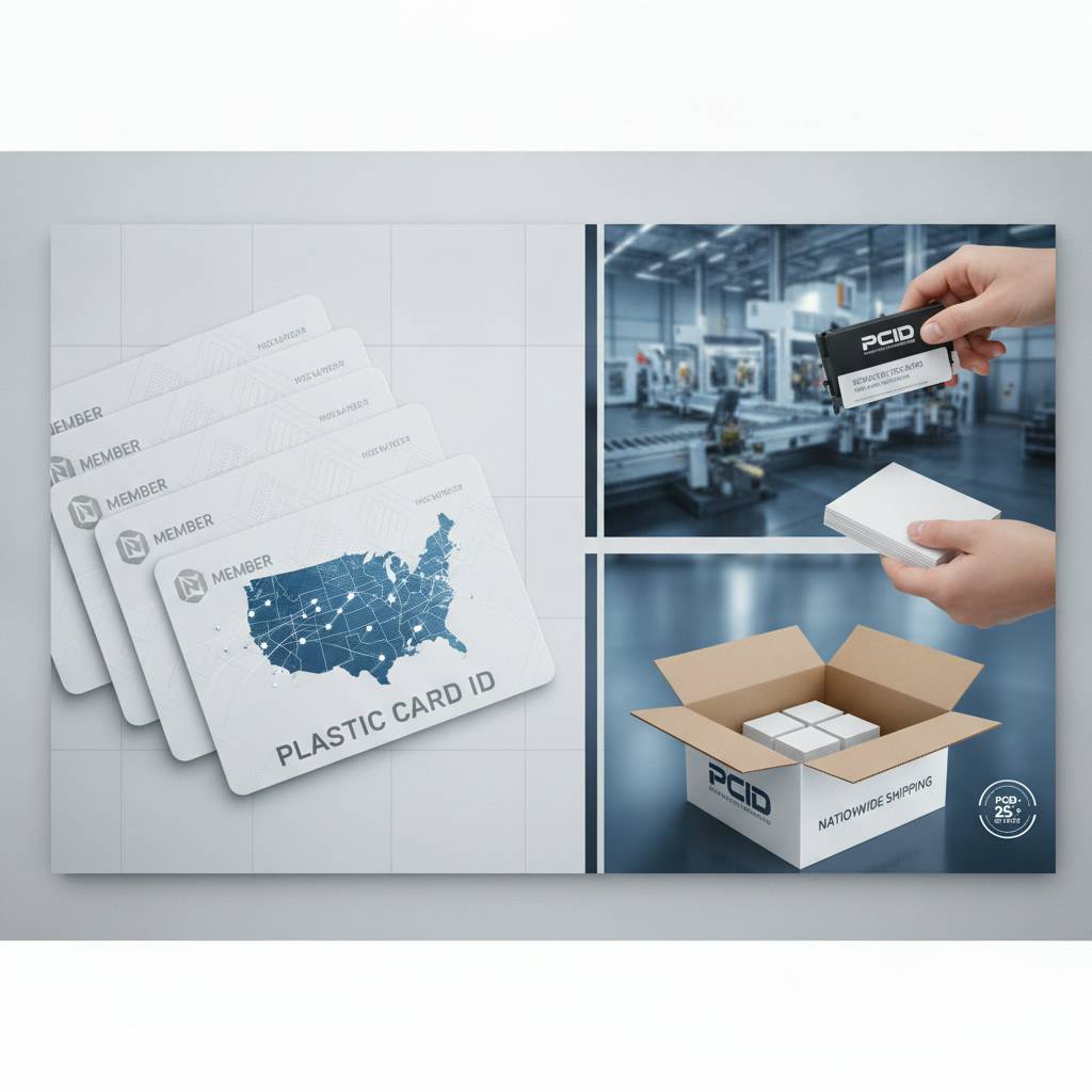 Nationwide Shipping and Easy Reordering with Plastic Card ID